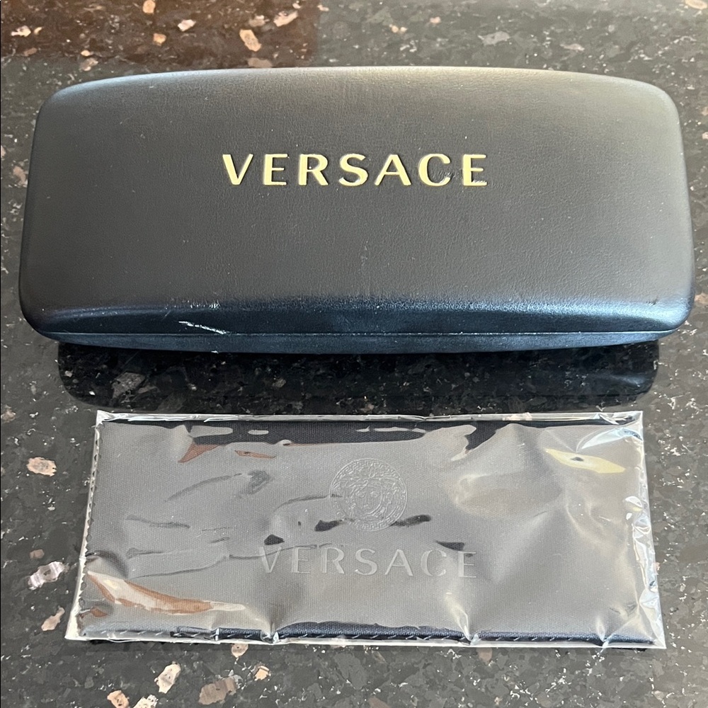 Versace Hard Case & Cleaning Cloth for Eyeglasses/Sunglasses